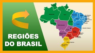 Regiões do Brasil  Localização dos estados  Mapa do Brasil [upl. by Ennailuj434]