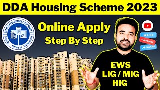 DDA Flat Booking Process 🔥🔥 DDA Housing Scheme 2023 🔥 DDA Flats 2023 Apply Online Process [upl. by Mirabella]