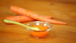 How to Make Carrot Puree for Babies  Baby Food [upl. by Ashraf]