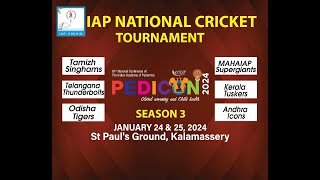 IAP NATIONAL CRICKET TOURNAMENT SEASON 3  KERALA TUSKERS vs ANDRA ICONS iapcricket [upl. by Leahcam]