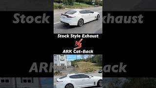 Kia Stinger 20L Turbo Stock Exhaust Vs ARK CatBack Exhaust Sound [upl. by Kreager]