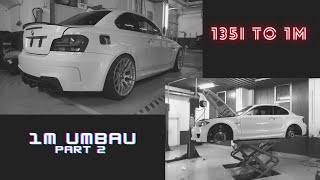 BMW 1M Umbau 135i to 1M Widebody full Bodykit Conversion  Part 2 [upl. by Suedama]