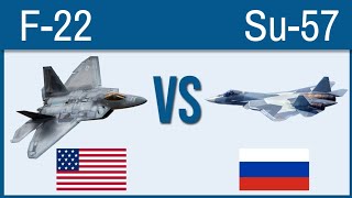 F22 Raptor VS Su57 Felon  Top Fighter Jets of the World Compared [upl. by Allets]