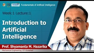 Lec 01 Introduction to AI [upl. by Diarmit]