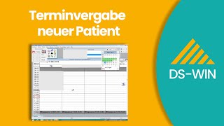 Terminvergabe neuer Patient bei Dampsoft DSWIN [upl. by Weinshienk]