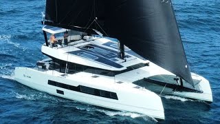 87  Living on a McConaghy 55 catamaran walkthrough tour [upl. by Halley]