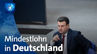 Arbeitsminister Heil SPD fordert deutlichen Anstieg des Mindestlohns [upl. by Lundeen]