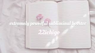 🌸extremely powerful subliminal booster🌸 [upl. by Aihsekal]