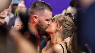 BIG KISS at the Superbowl between Taylor Swift amp Travis Kelce [upl. by Elliot]