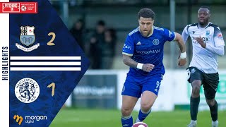 Highlights Bamber Bridge 21 Macclesfield FC [upl. by Yeleek]