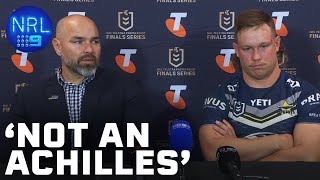 Todd Payten clarifies Valentine Holmes injury NRL Presser  NRL on Nine [upl. by Annairol925]