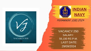 INDIAN NAVY  Goverment Job jobs vacancyjob navyjobs governmentjobs indianjob vacancy2024 [upl. by Alakam656]