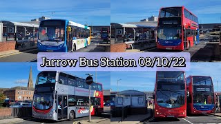 Buses at Jarrow Bus Station  081022 [upl. by Annaynek828]