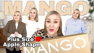 MANGO PLUS SIZE HAUL  plus size fashion try on haul [upl. by Amorita]