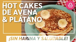 Hotcakes de plátano y avena 🥞 [upl. by Miza115]