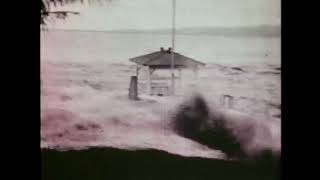 Tsunami hits Hilo Hawaii April 1 1946 All Footage [upl. by Prudi447]