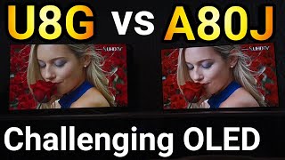 2021 Hisense U8G vs Sony A80J XR Bravia Oled [upl. by Kantor]