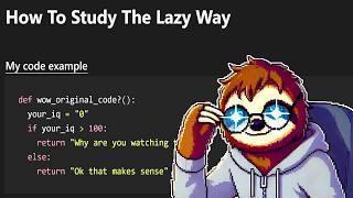 How To Study Programming The Lazy Way [upl. by Pardner]