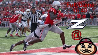 Akron  2 Ohio State Full Game in 40 Minutes no huddle August 31st 2024 [upl. by Norraj]