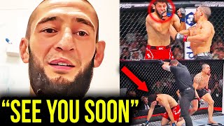 KHAMZAT CHIMAEV REACTS TO ROBERT WHITTAKER VS IKRAM ALISKEROV HIGHLIGHTS UFC Saudi Arabia [upl. by Edras184]