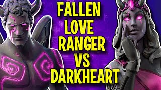 FALLEN LOVE RANGER VS DARKHEART  WHO DOES IT BETTER  FORTNITE [upl. by Ahsratal]