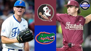 Florida State vs 8 Florida Highlights  2024 College Baseball Highlights [upl. by Labanna140]