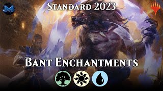 🟢⚪🔵 Bant Enchantments Exiles the Opposition on the Ladder  Standard 2023 MTG Arena Bo1 [upl. by Yecnay355]