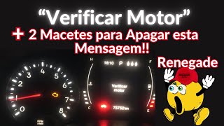 Verificar Motor Renegade  2 Macetes para Apagar esta Mensagem no Painel Compass Toro diesel Tamb [upl. by Ahsinoj]