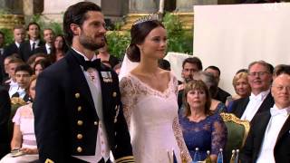 Prince Carl Philip of Sweden amp Sofia Wedding ceremony June 2015 [upl. by Tnarud523]