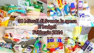 MEGA SVUOTA LA SPESA XXL FEBBRAIO 2024 [upl. by Pinette]