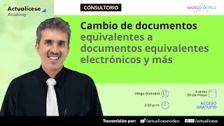 Cambio de documentos equivalentes a documentos equivalentes electrónicos y más [upl. by Ahsinor329]