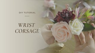 How to DIY a wrist corsage for wedding [upl. by Ranique]