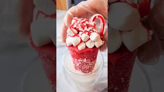 Hot peppermint cocoa bomb cup🎅🫕baking cocoabomb shorts [upl. by Nnayllas]