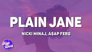 AAP Ferg Nicki Minaj  Plain Jane REMIX Lyrics [upl. by Annohsak]