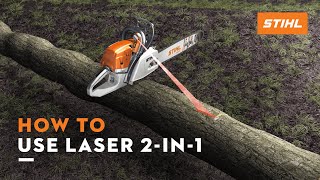 STIHL Laser 2in1  Felling direction indicator and cutting guide  Thats why [upl. by Aerahs]