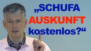 Schufa Auskunft kostenlos Schufa Selbstauskunft kostenlos Link [upl. by Nahtanhoj]