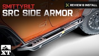 Jeep Wrangler Smittybilt SRC Side Armor 20072017 JK Review amp Install [upl. by Anuska75]