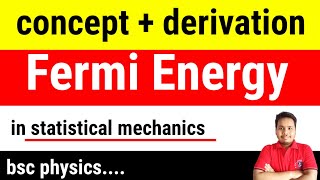 fermi energy  fermi energy derivation [upl. by Zil]