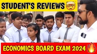 Shocking 😳 Student Reactions to Economics Board Exam 2024  Economics Board Exam 2024  RAJAT ARORA [upl. by Gaddi330]