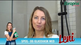 Speil dusj og glassvegger  Effekt Glass og Vindu rengjøringsspray [upl. by Kcirrem]