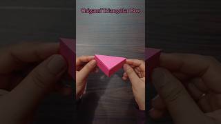 Origami Triangular Box Quick Tutorial [upl. by Ymaj]