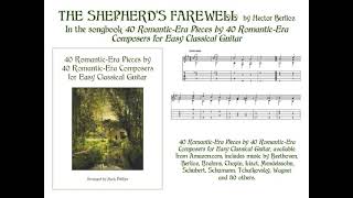 THE SHEPHERDS’ FAREWELL by Hector Berlioz Easy Classical Guitar [upl. by Ainola]