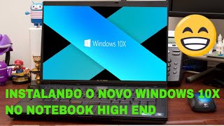 INSTALANDO O NOVO WINDOWS 10X Insider Preview Build 21343😱😱 [upl. by Dorey]