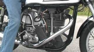 1953 Norton Manx 30M Vintage Motorcycle Test Drive [upl. by Kcirdef]