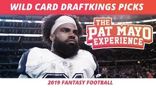 2019 Fantasy Football — NFL Wild Card DraftKings Picks Preview and Short Slate Strategy [upl. by Holladay480]