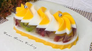 Yuk cobain resep puding cantik ini‼️Puding buah simple rasanya segar banget‼️jangan lupa dicoba [upl. by Harpole]