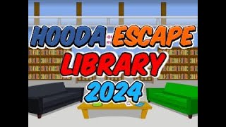 Hooda Escape Library 2024  Walkthrough  Hints  Cheats [upl. by Khanna]