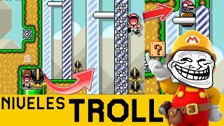 Trampas y Pillerías por Todas Partes  NIVELES TROLL 3  Super Mario Maker  ZetaSSJ [upl. by Neiht751]