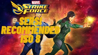 Sersi Recommended ISO 8 Marvel Strike Force  Eternals  Darkness Comes Event [upl. by Cly]