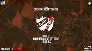 Platense V River Plate  En Vivo  Platense de Primera  LPF 2024  F17 [upl. by Lledner]